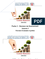 Gestion Financière: Partie 2: Décision de Financement