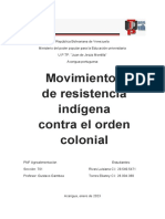 Movimientos de Resistencia Indígena Contra El Orden Colonial