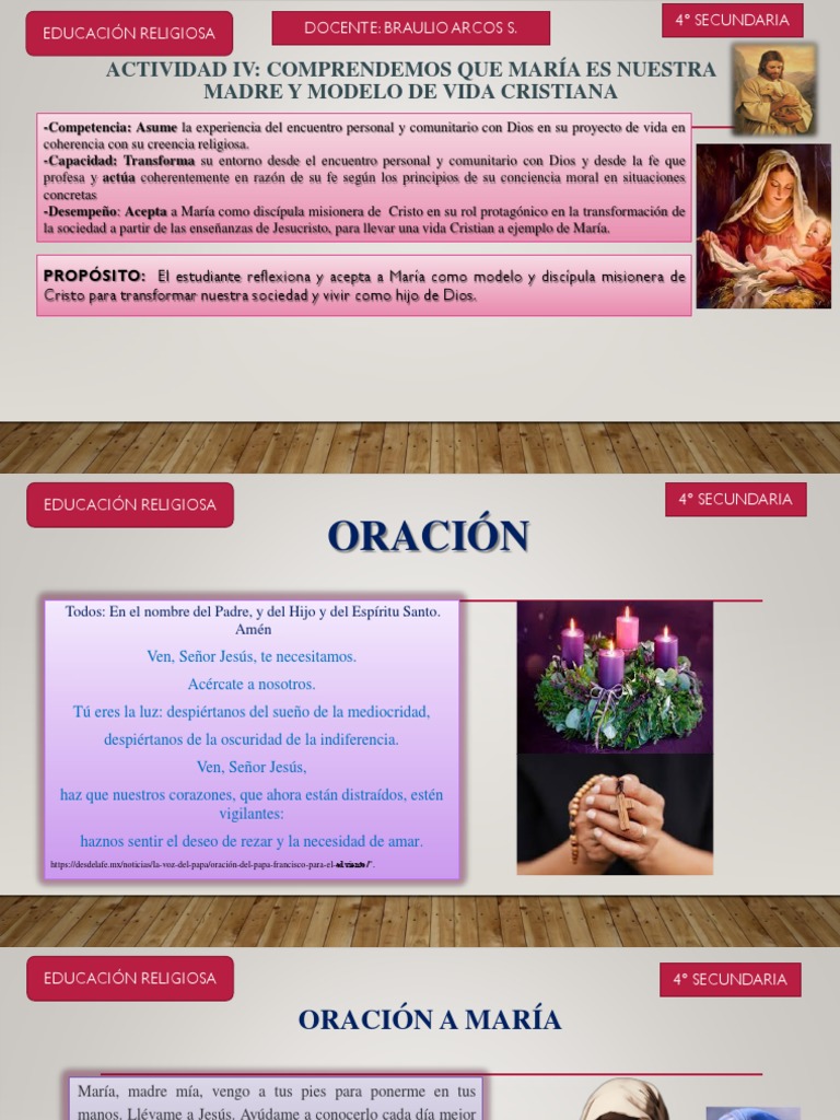 4° Viii-Iv Maria Modelo de Vida Cristiana | PDF | María, madre de Jesús ...