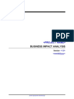 CDC Up Business Impact Analysis Template