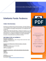 Perfil profesional Estefania Pardo