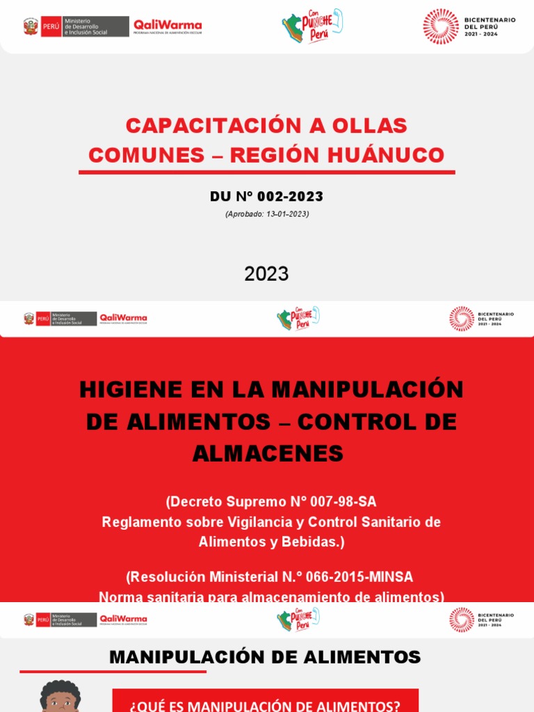Higiene en Manipulación de Alimentos | PDF