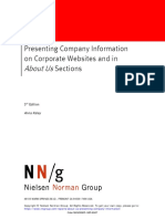 About Us: Presenting Company Information On Corporate Websites and in Sections