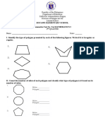 I. Identify The Type of Polygon Presented by Each of The Following Figures. Write If It Is Irregular or Regular