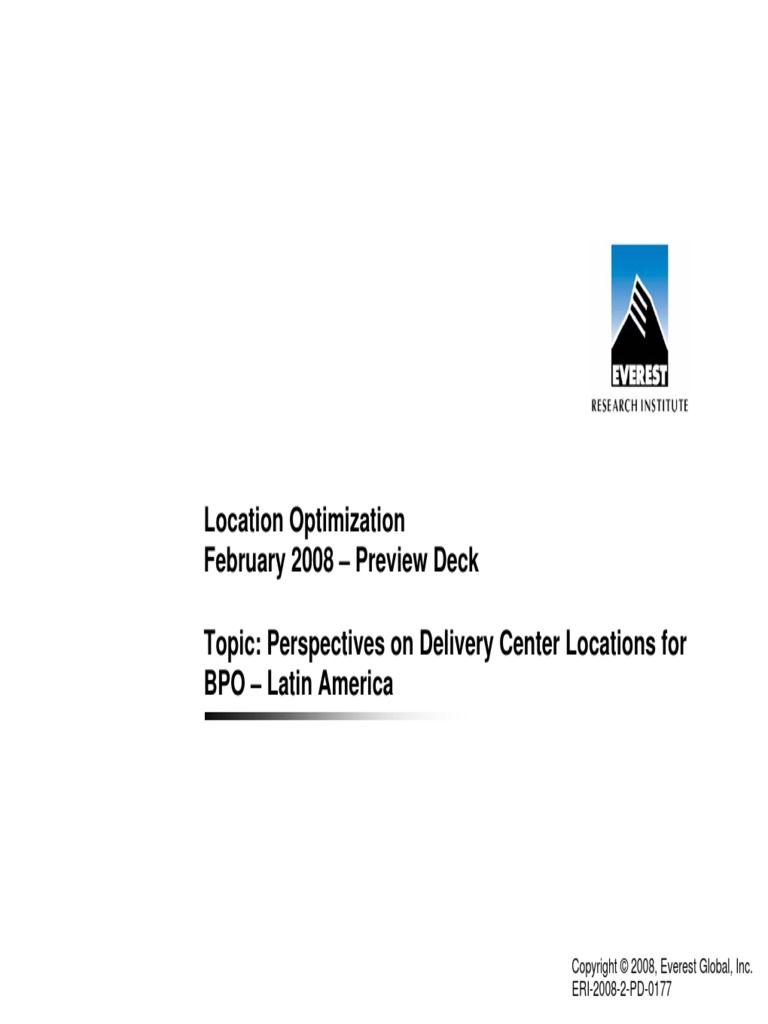 Location optimization february 2008 preview deck topic perspectives