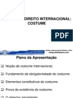 DIREITO INTERNACIONAL COSTUME