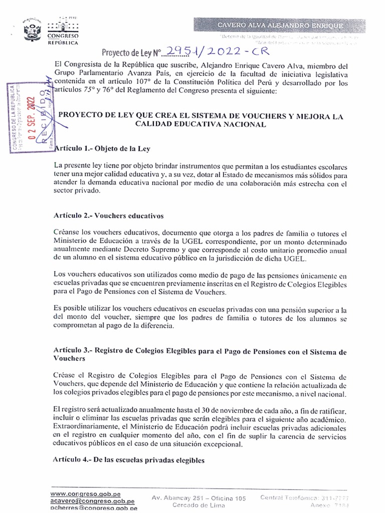 Los vouchers educativos, ¿solución o problema?