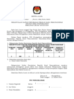 BA Rekapitulasi Hasil Pemutakhiran Di Tingkat PPS Wurigelobar