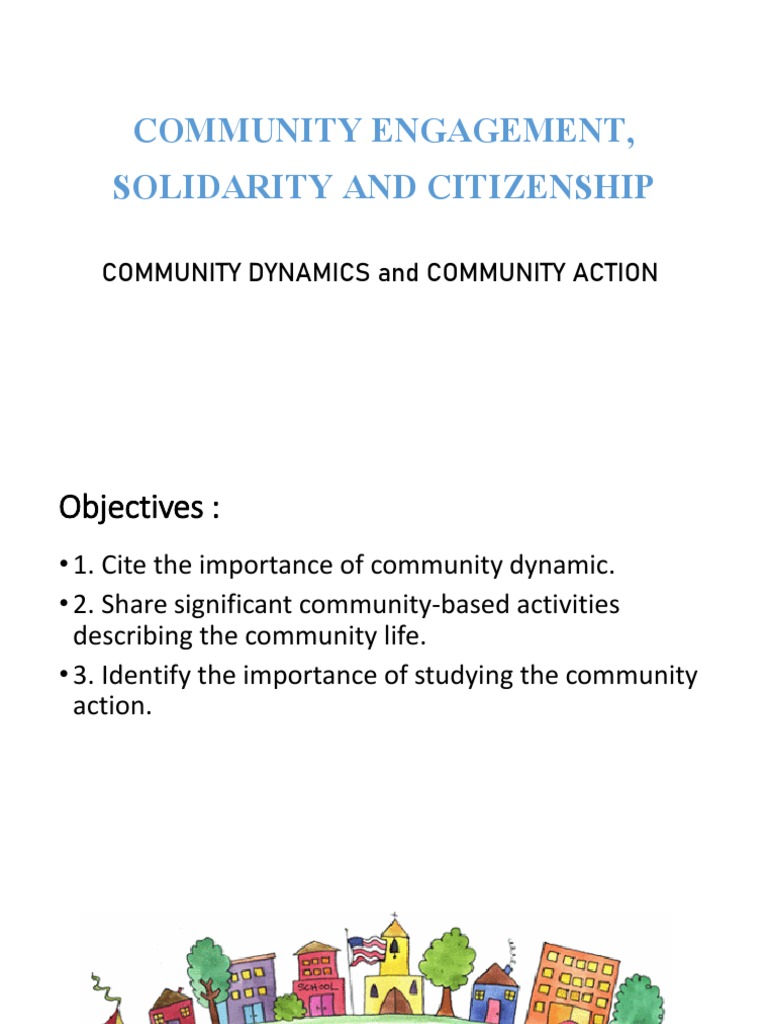 Community Engagement Lesson 1 Pdf Community Empowerment
