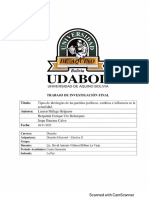 Tipos de ideologías de partidos político