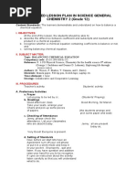 A Detailed Lesson Plan in Science General CHEMISTRY 2 (Grade 12)