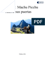 Caso 3 - Machu Picchu Reabre Sus Puertas