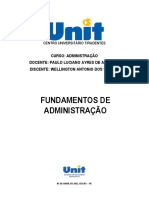 Fundamentos de Administração