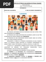 Atividade sobre Comunidades Quilombolas | PDF