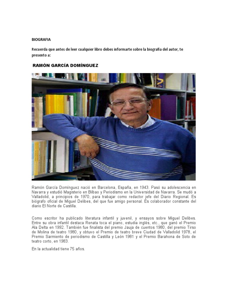 Biografia Ramón Garcia Dominguez | PDF