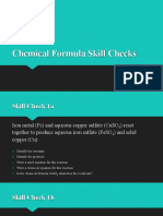 Chemical Formula Skill Checks