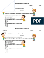 Evaluación de Matemáticas 4-5