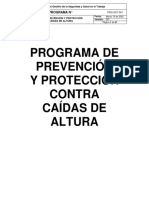 PRG-SST-001 Progama de Prevención y Protección Contra Caídas de Alturas