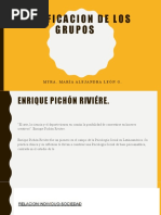 Clasificación de Grupos