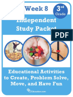 Independent Study Packet 3rd Grade Week 8