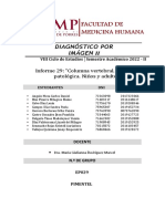 Diagnóstico por imagen de columna vertebral