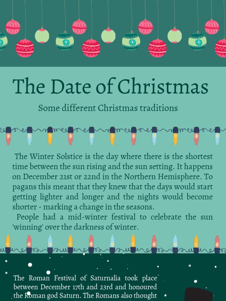 The date of christmas some different christmas traditions pdf