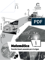 Matemática: Función Lineal: Pasando Por El Origen