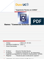 Ramo: "Comercio Exterior Operativo": CARRERA: "Ingeniería/Técnico en COMEX"