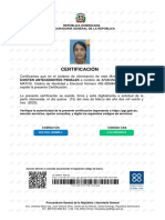 Certificación: República Dominicana Procuraduría General de La República