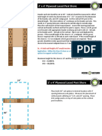 2X4 Plywood Laced Post Shore Diagrams