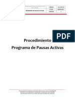 CLA-PRO-03 Programa de Pausas Activas