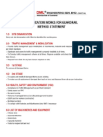 DML Method Statement of Guardrail Installation