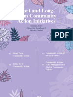 Short and Long-Term Community Action Initiatives: Barnayja, Carlo Palino, Ma. Erica Faye O. Macario, Warren