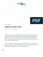 Fighting Oil Spill On Ship PDF