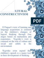 Sociocultural Constructivism