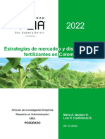 Estrategias de Mercade Fertilizantes En: o y Distribución de Colombia