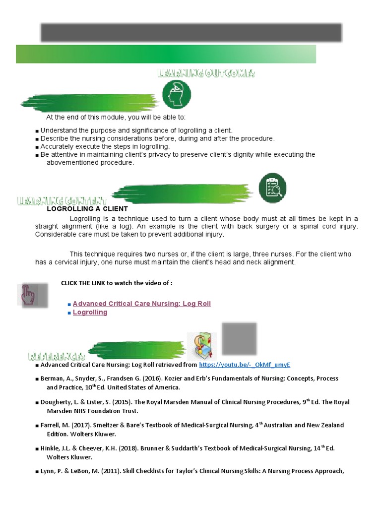 Maintaining Spinal Alignment: A Guide to the Logrolling Technique | PDF ...