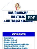 Nasionalisme, Identitas, & Integrasi Nasional