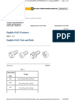 Torque Spec SAE Inch