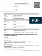 Comprobante de Cita: Gobierno Del Estado de Coahuila de Zaragoza Y Movilidad