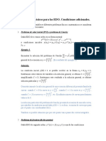 Clase 09 - 09 - 2020 Problemas Basicos, Condiciones Adicionales