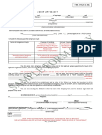 Joint Affidavit for PDEA License Renewal