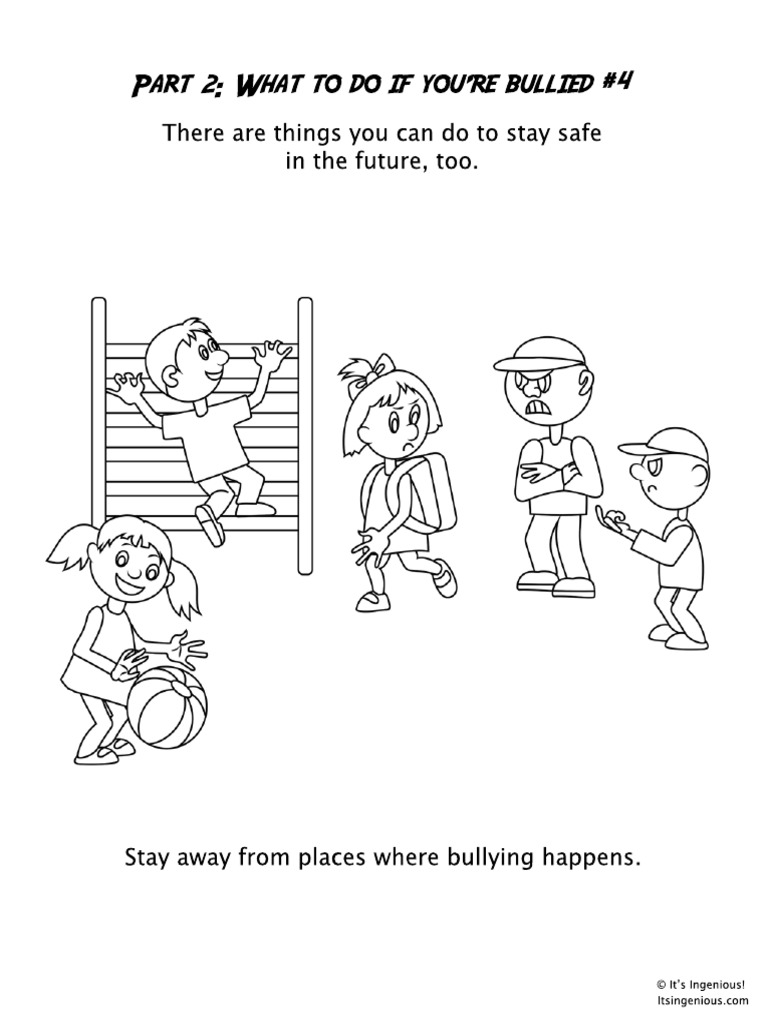 Anti Bullying Coloring Page 02 04