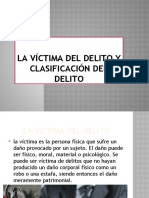 La Víctima Del Delito Y Clasificación Del Delito