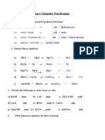 Answers Updated 2021 Chemistry Semester 1 End Topic Test Revision Answers