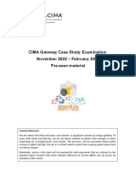 CIMA 2022 Gateway Case Study Pre-seen Material