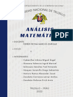 UN Iver Sidad Nacional de Tru Jillo: Análisis Matemático