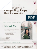 How To Write Compelling Copy: Copywriting For Beginners