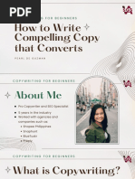 How To Write Compelling Copy: Copywriting For Beginners