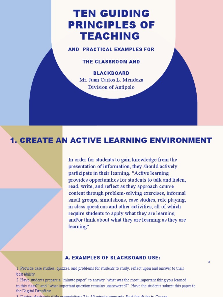 Guiding Principles of Learning | PDF | Internet Forum | Learning